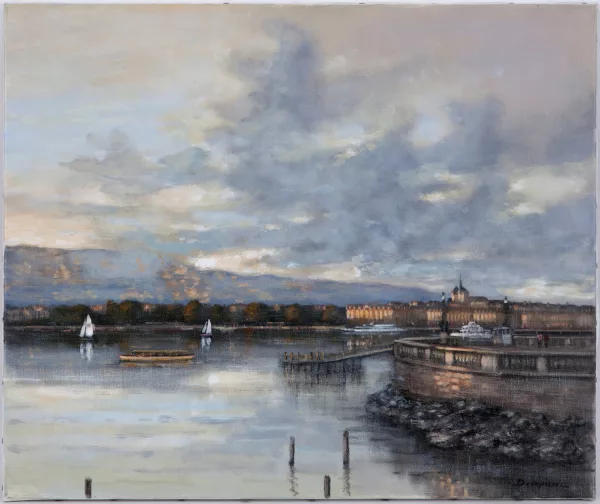 Roger Delapierre — "Eclaircie sur St-Pierre, Genève"