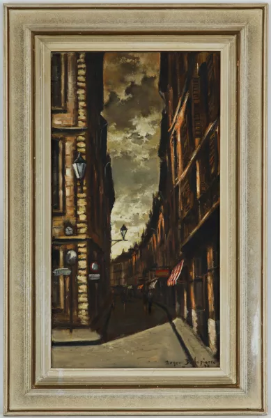 Roger Delapierre — Roger Delapierre (1935), \\Ruelle en vieille ville,