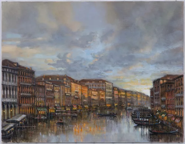 Roger Delapierre — Grand Canal, Venise, vu du pont du Rialto