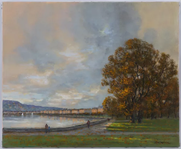 Roger Delapierre — Vue du parc Mon-Repos, Genève