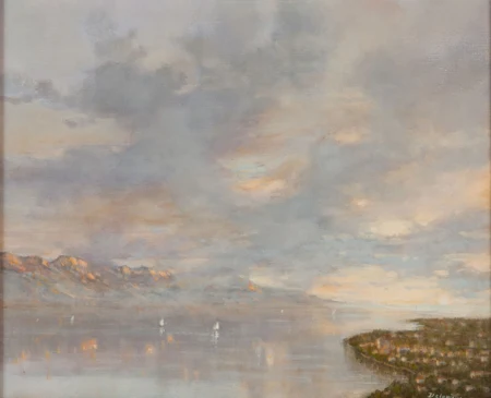 Coucher de soleil sur le Léman