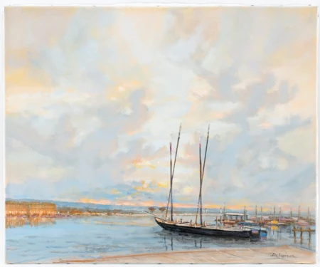 Le Neptune à quai à Genève