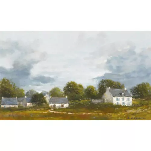 Bretonische Häuser in Saint-Jean-Trolimon