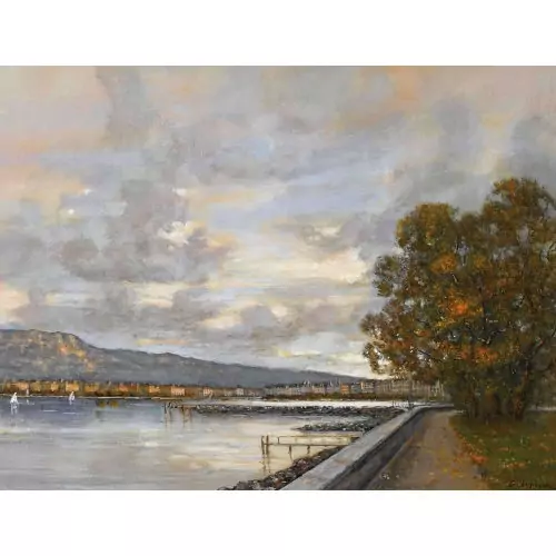 "Vue de la Perle du Lac"
