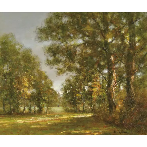Parklandschaft mit Spazierenden