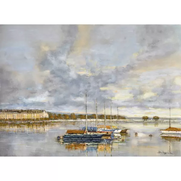 "Vue de la Rade des Eaux-Vives"