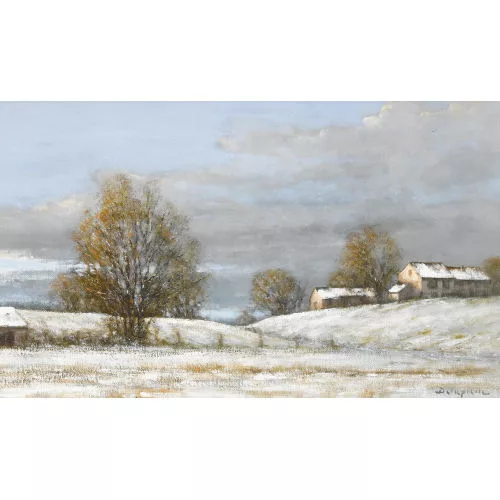 Roger Delapierre — "Campagne sous la neige".