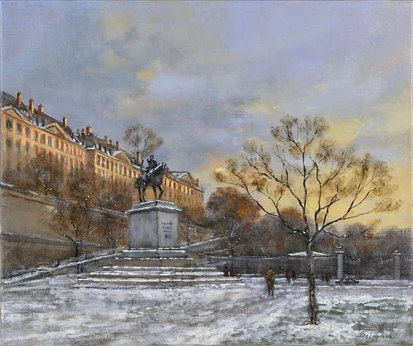 roger delapierre — Place Neuve sous la neige