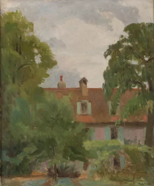 Roger FIAUX (1885-1963), "La Muette côté jardin", huile — DognyAuction