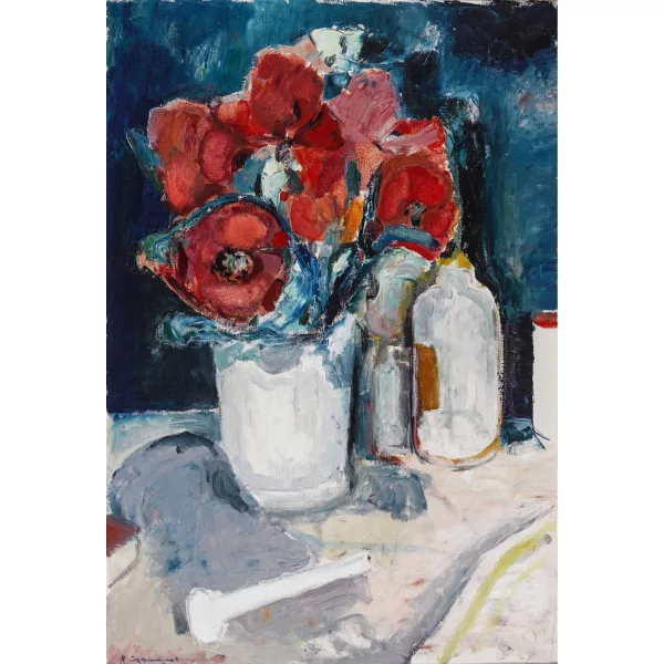 Roger Jeanneret — Nature morte aux coquelicots.