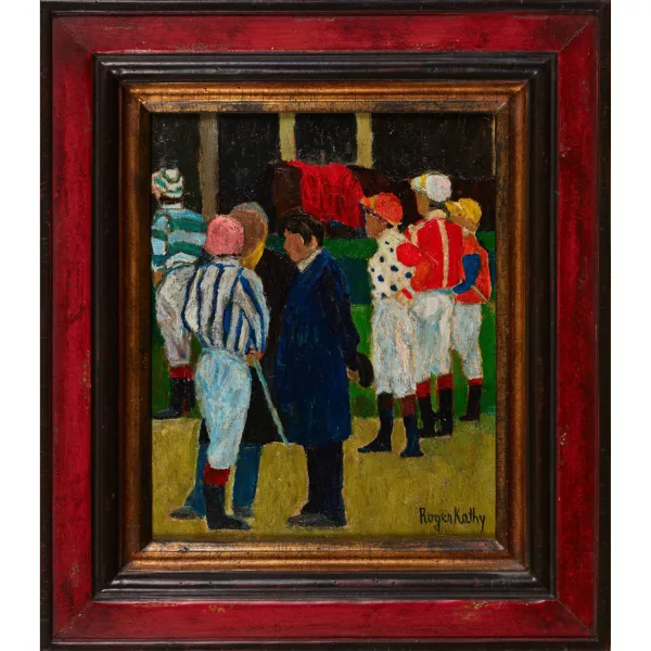 Roger Kathy — Vor dem Pferderennen.