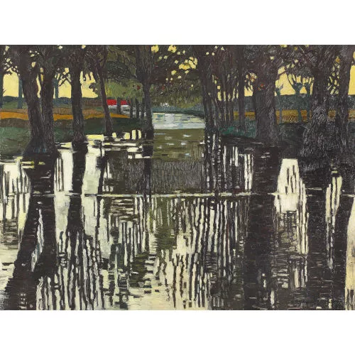 Roger Kathy — Morgenstimmung am Kanal.