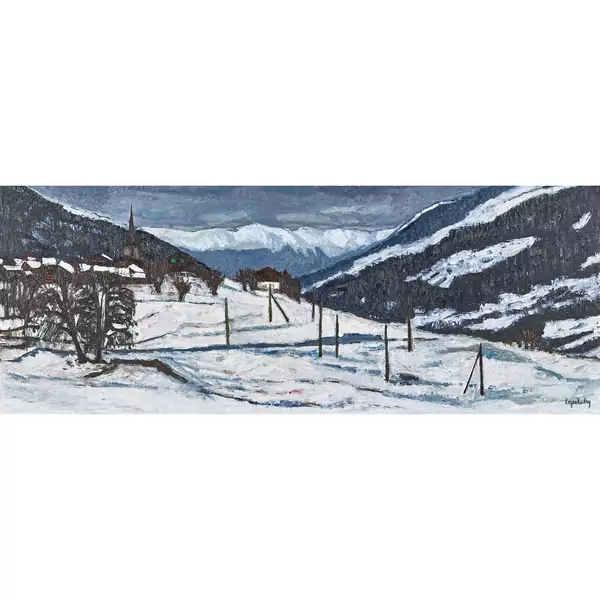 Ernen im winterlichen Wallis