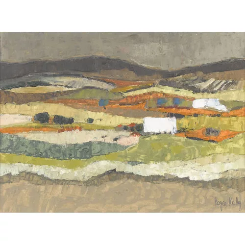 Roger Kathy — Hügelige Landschaftspartie in der Provence.