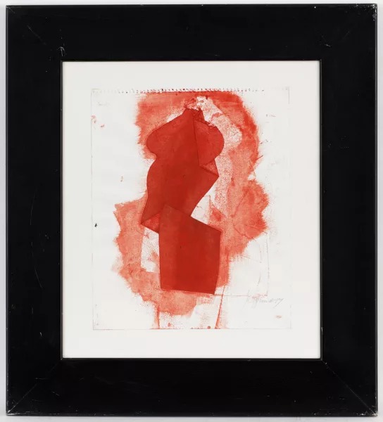 Roger Pfund — Composition en rouge,