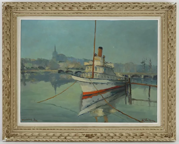 Roger Vuillem — Roger Vuillem (1902), \\Bateau sur le lac, Genève\\,