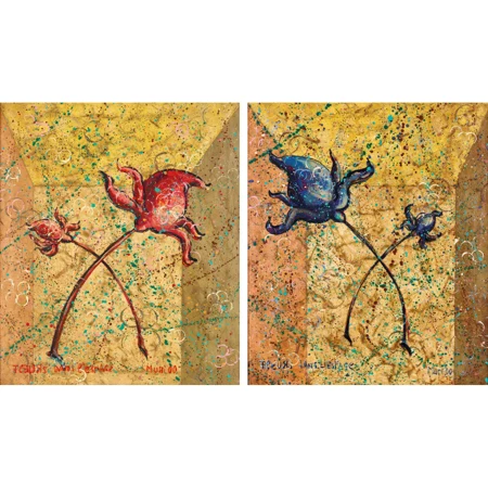 "Fleurs dans l'espace". Gegenstücke