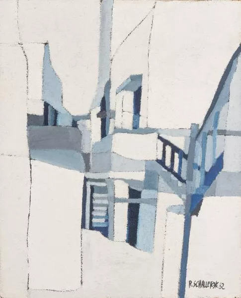 Roland Schaller (1942), "Ruelle grecque". — DognyAuction