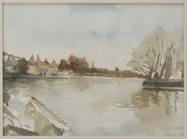 Roland ZAHND (1929-2009), "Le lac" — DognyAuction