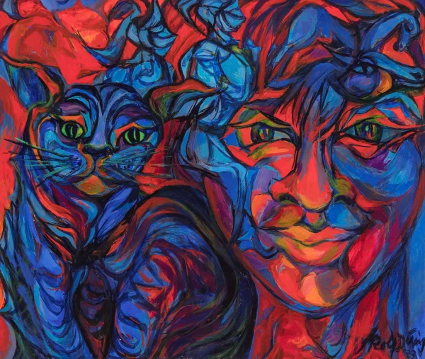 Rolf Dürig — Die Katze und das Mädchen, 1977