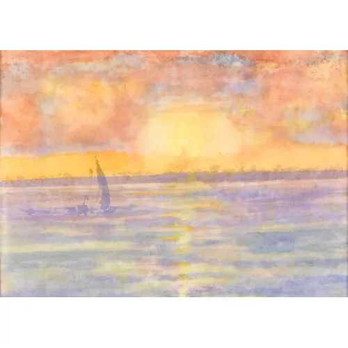 Rolf Dürig — Stimmungsvoller Sonnenuntergang am See.