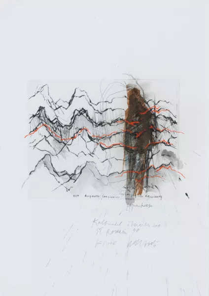 Rolf Iseli — Bergkette Saanenmöser - seismografische Aufzeichnung, 1998