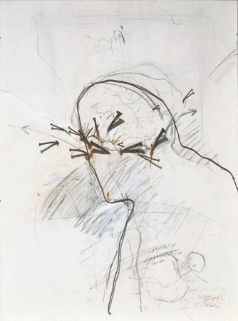 ROLF ISELI — Nagelskizze. Materialskizze. Epassam. 1982. — Koller Auktionen