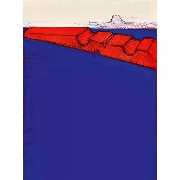 Rolf Iseli — Blauer Grund mit Stockhorn.
