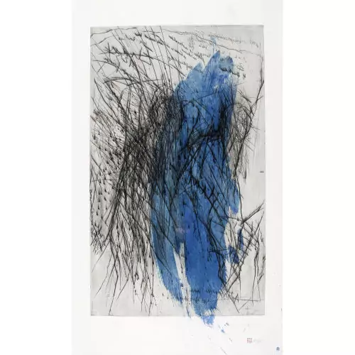 "Antropomorphe Figur vorüberziehend II"
