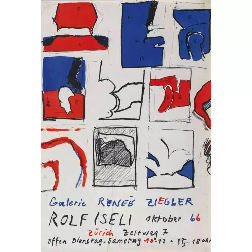 "Galerie Renée Ziegler Rolf Iseli Oktober 66"