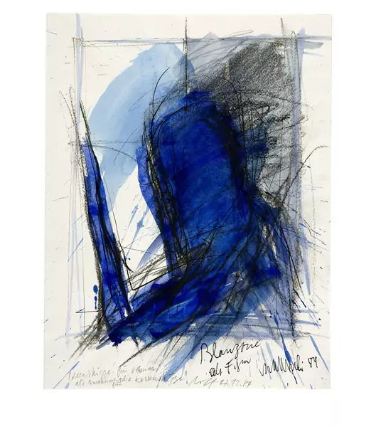 Rolf Iseli — Blauzone als Figur — Galerie Kornfeld
