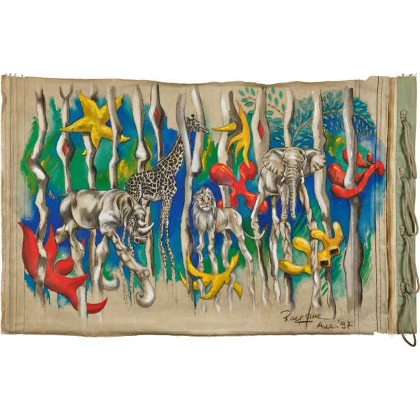 Rolf Knie — Nashorn, Giraffe, Löwe und Elefant.