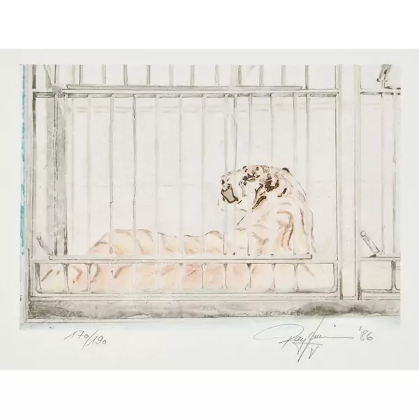 "Tiger im Käfig"