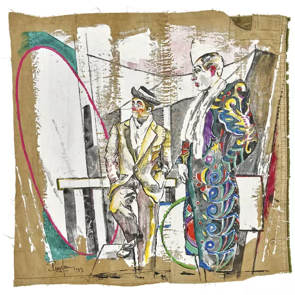 Clown und Harlekin