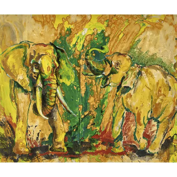Elefantenpaar