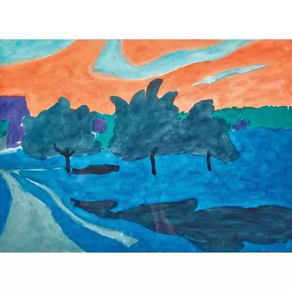 Landschaft mit Bäumen