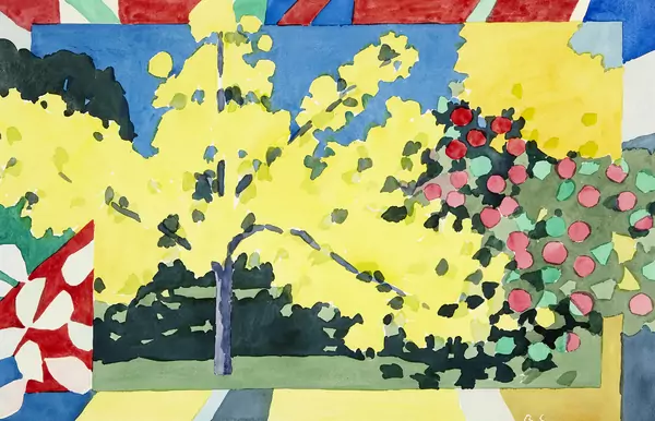 Gelber Baum