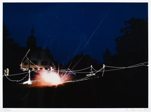Roman Signer — Aktion Schloss Greifenstein, 1991