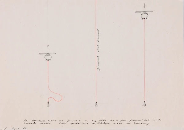 Roman Signer — Helikopter mit Gummiseil