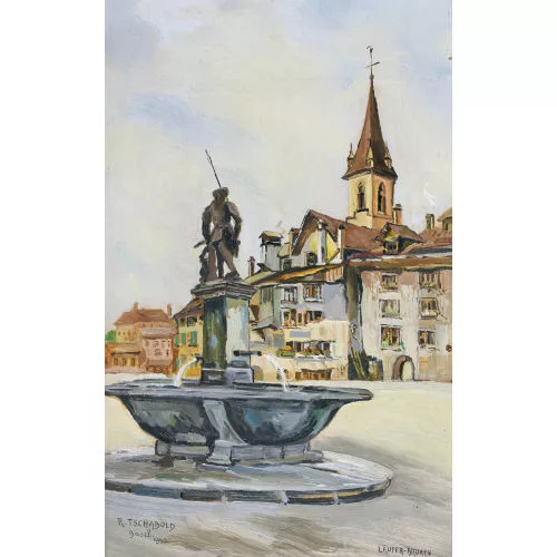 Roman Tschabold — "Läufer-Brunnen Bern".
