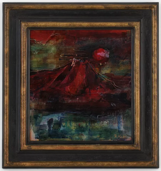 Rosemonde Krbec — Rosemonde Krbec (1920), Le petit volcan, huile sur