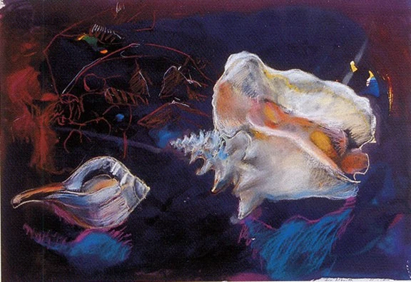 Rosina Kuhn — Recto: Muscheln, 1986; Verso: Männlicher Torso