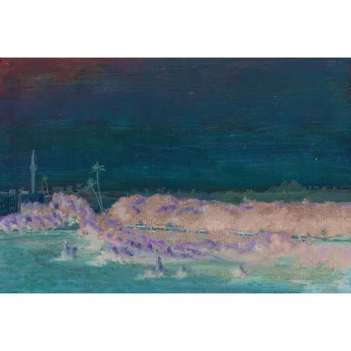 Rudolf Durheim — Ansicht von Esbekich und den Pyramiden von Giseh.