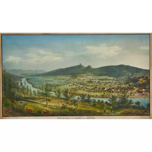 Rudolf Huber — "Panorama von Olten und Arburg".