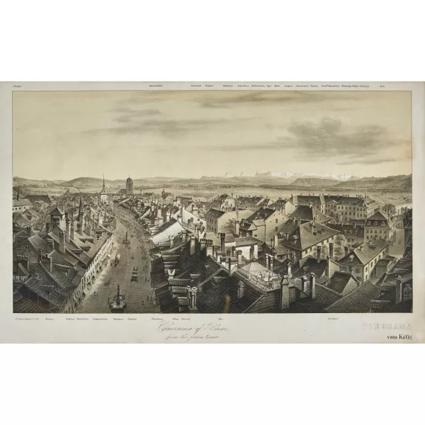 Rudolf Huber — "Panorama of Berne from the prison Tower".