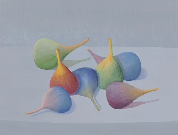 Rudolf Hurni — 3 Gemälde: Natura ontologica Feigen, 1981; Ohne Titel, 1982, Ohne Titel, 1983