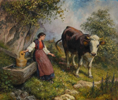 Am Brunnen, 1901