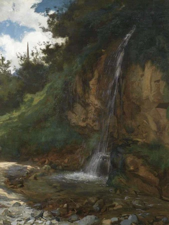 RUDOLF KOLLER — Wasserfall. — Koller Auktionen