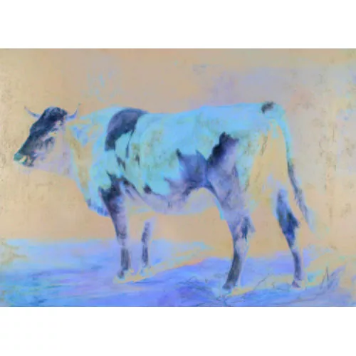 Rudolf Koller — "Kuh im Stall".