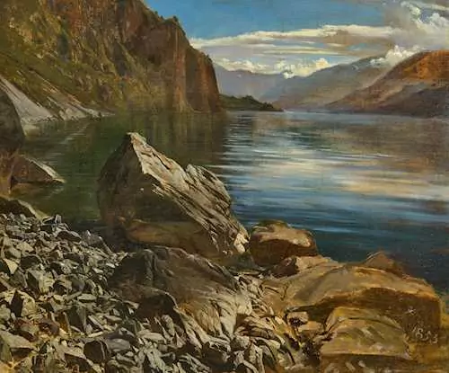 RUDOLF KOLLER — Der Wallensee im Fly bei Weesen. 1853. — Koller Auktionen